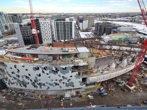 Webcam view of the new Central Library on Jan. 18, 2017.