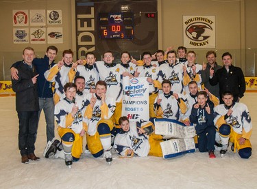 The Southside Thunder won the Midget 6 championship during Esso Minor Hockey Week.