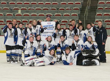 The Lake Bonavista Breakers 5 prevailed in the Pee Wee 10 division  at Esso Minor Hockey Week.