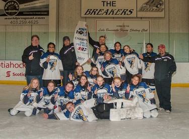 GHC 2 White prevailed in the Pee Wee Girls B division during Esso Minor Hockey Week.