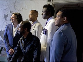 Brian Blade, front, and The Fellowship Band.