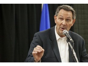 MLA Richard Starke speaks to his constituents about his vision for the Progressive Conservative Party of Alberta, at the Lloydminster Exhibition Grounds on Saturday, November 12, 2016.