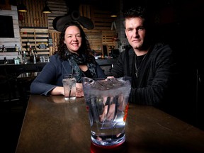 The Atlantic Trap and Gill owner Jill Johnson, left, and Ryan Gudwer are hosting a booze-free bash Feb. 26  at the local bar in Calgary, Alta. Leah Hennel/Postmedia