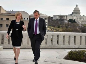 Premier Rachel Notley meets with David MacNaughton, Ambassador of Canada to the United States of America, during travels to Washington, D.C., Feb. 27. Photo by Sharon Natoli / Natoli Photography