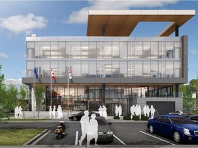 A rendering of the Legion building under construction on Kensington Road N.W. S2 Architecture won a Canadian Institute of Planners award of merit for its project design.