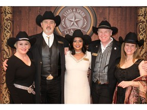 Cal0218 Stars 1 Pictured, from left, at the 23rd annual STARS & SPURS Gala held Jan 21 at the BMO Centre are Andrea Robertson, president and CEO, STARS, Mark Salkeld, president and CEO, PSAC,  Gurpreet Lail, executive director, STARS Foundation, Scott Van Vliet, first vice-chair PSAC and Buffy Ottacher. That gala raised more than $700,000 for STARS.