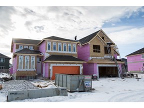 New construction of single-family homes in the Calgary area in January was similar to the same month in 2016, says Canada Mortgage and Housing Corp.