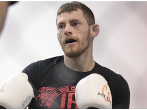 Mixed martial artist Jesse "Big Cat" Arnett trains at the MMA University in NE Calgary on Friday January 27, 2017 in Calgary.