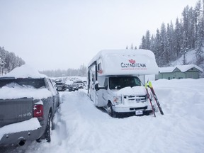 Caption: Our snow-covered RV at the Kimberley Alpine Resort
Credit: Andrew Penner
