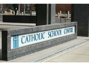 Exterior view of the Catholic School Board offices in downtown Calgary, Alta on Wednesday March 11, 2015. Jim Wells/Calgary Sun/QMI Agency