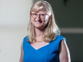 Calgary's ethics Adviser Alice Woolley stands for a photo at City Hall in Calgary, Alta., on Monday, April 11, 2016.