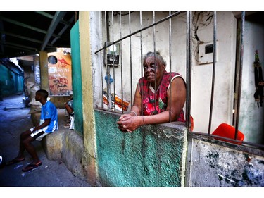 Nina, an elderly women at her home in Rocinha, the largest favela in Rio de Janerio, Brazil on Tuesday September 13, 2016.