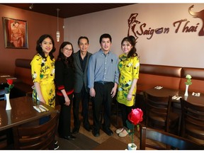 The team at the Saigon Thai restaurant on Macleod Trail.
