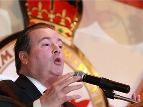 Jason Kenney speaks during the final PC leadership debate at the Royal Canadian Legion #1 on Tuesday evening February 7, 2017.  GAVIN YOUNG/POSTMEDIA NETWORK