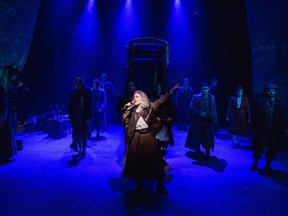 Val Campbell in a scene from University of Calgary's School of Performing Arts production of Bertolt Brecht's play Mother Courage and Her Children. Credit, Tim Nguyen