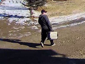RCMP released this image Tuesday of a suspect in a theft investigation.