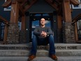 Chase Cronk poses for a portrait in front of Fresh Start Recovery Centre in Calgary on Monday, March 27, 2017. Cronk is a graduate of the Fresh Start Recovery Centre treatment program and has lived at Fresh Start for 15 months. Pier Moreno Silvestri/Postmedia Network