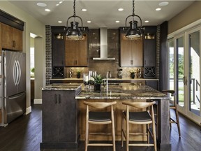 The kitchen in the Rochester show home by Calbridge Homes in Cranston's Riverstone.