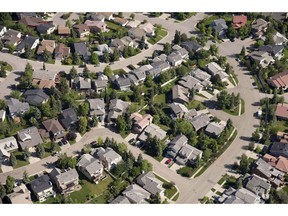 The number of single-family homes through Calgary's resale market is down from the same time last year.