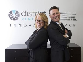 Arlene Dickinson, of District Ventures and Dino Trevisani, president of IBM Canada, launched a new accelerator space to bring entrepreneurs and big enterprise together.