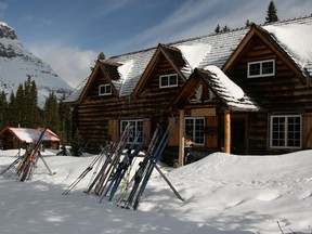 Skoki Lodge, 11 kilometres from Lake Louise, is surrounded by magnificent mountain views.
