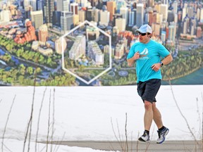 It was shorts and t-shirt weather for runners taking advantage of the chinook weather in Calgary on Monday March 13, 2017.
