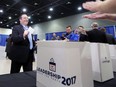 Jason Kenney casts his vote during the PC leadership convention in downtown Calgary on Saturday March 18, 2017.