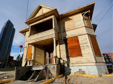 Enoch House in Victoria Park was built in 1904 by Calgary business owner Enoch Sales. The house burned down on Feb. 3, 2019. This picture was taken on October 29, 2015.  Photo by (Leah Hennel / Calgary Herald)