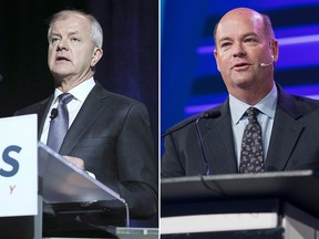 From left: Cenovus CEO Brian Ferguson and ConocoPhillips CEO Ryan Lance.