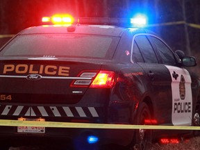 Just before 8 a.m. on Thursday, police were called to Deerfoot Trail and 32 Avenue NE after a vehicle hit part of a bridge.
