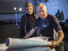 James Cameron and Simcha Simcha Jacobovici.