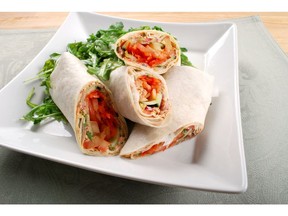 Mediterranean Wraps are an easy to make and delicious lunch.