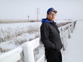 Recovering fentanyl addict Darcy Medicine Crane stands not far from his home on the Blood Reserve in Southern Alberta on Tuesday February 28, 2017. Medicine Crane says Suboxone saved his life by helping him kick the addiction and he now has his life back on track. GAVIN YOUNG/POSTMEDIA NETWORK