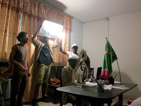 Romeo Gongora and young artists from the Democratic Republic of the Congo work on a science fiction film in 2013. Gongora details the process behind it in The Future Behind Us at Truck.