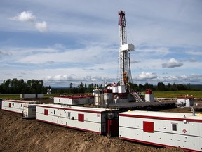 Drilling rig owned by Savanna Energy Services Corp.