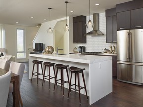 The kitchen at the Henry show home by Brookfield Residential.