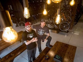 Travis Ferguson and Weston Covert, co-owners of Bike and Brew, didn't reinvent the wheel when they opened their coffee shop.