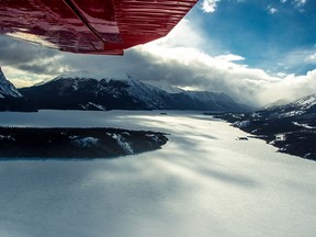 Flying in the Yukon.