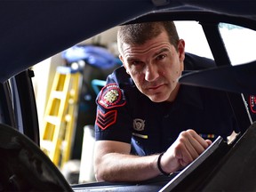 Sgt. Colin Foster, commander of the Calgary police Collision Reconstruction Unit. Bryan Passifiume/Postmedia Network