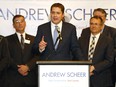 Conservative Leadership Candidate Andrew Scheer meets supporters before his speech as he hosted a free reception for members at the Clarion Hotel in Calgary on Monday April 24, 2017. DARREN MAKOWICHUK/Postmedia Network