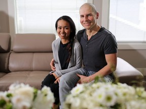 Micah Repato has been diagnosed with terminal cancer and is trying to do as much as she can, including having an early birthday and Christmas, as well as getting engaged to her boyfriend Peter. She was photographed with Peter on Sunday April 2, 2017. Gavin Young/Postmedia Network