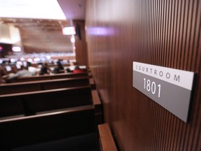 The interior of the Calgary Courts Centre courtroom 1801. GAVIN YOUNG/POSTMEDIA