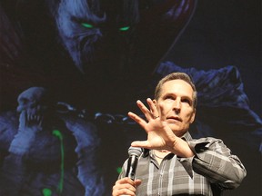 Comic book artist Todd McFarlane during the 12th Annual Calgary Comic & Entertainment Expo (Calgary Expo) which runs from Thursday to Sunday at Stampede Park on Saturday April 29, 2017. DARREN MAKOWICHUK/Postmedia Network
