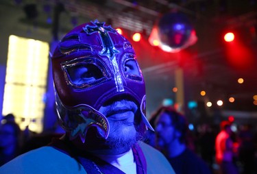 Juggalos gather during the Insane Clown Posse Juggalo Weekend held at the Marquee Beer Market in Calgary, Alta on Friday April 7, 2017. The two day festival, the first in Canada is headlined by ICP, a number of other heavy metal, gangsta rap, djs, wrestlers, and circus performers. Jim Wells//Postmedia