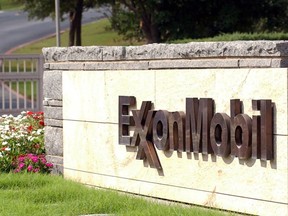 Exxon Mobil Corp. says it plans to spend $14 billion to develop the Hebron offshore oil field off Canada's east coast over the next few years. A sign marks the entrance of the secluded Exxon Mobil cooperate headquarters in Irving, Texas, Thursday, Oct. 30, 2003.