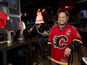 Ernie Tsu, owner of Trolley 5 restaurant and bar, says it's a dream come true to have five Canadian teams in the NHL playoffs.