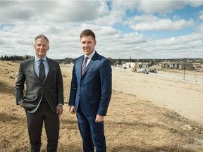 Graywood Developments' CEO Stephen Price and the company's local hire, Patrick Briscoe, director development/project management.