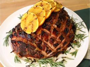 Horseradish and Marmalade Glazed Ham for ATCO Blue Flame Kitchen for April 12, 2017; image supplied by ATCO Blue Flame Kitchen