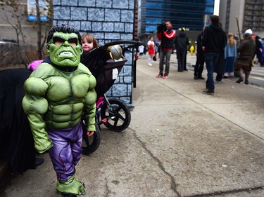 The Calgary Comic and Entertainment Expo kicked things off with the Parade of Wonders in downtown Calgary, Alta., on April 28, 2017. Thousands marched and lined the streets to watch the parade filled with nerds of all genres and styles, from comic books to television and board games, it was all on display. Ryan McLeod/Postmedia Network