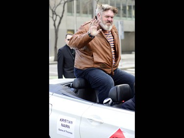 Game of Thrones actor Kristian Nairn. The Calgary Comic and Entertainment Expo kicked things off with the Parade of Wonders in downtown Calgary, Alta., on April 28, 2017. Thousands marched and lined the streets to watch the parade filled with nerds of all genres and styles, from comic books to television and board games, it was all on display. Ryan McLeod/Postmedia Network